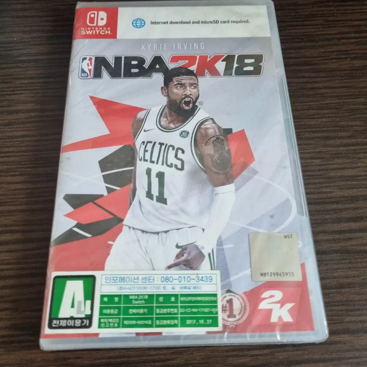 스위치 NBA 2K18 신품미개봉 송료무료